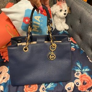 Navy blue Michael Kors bag